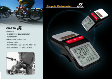 Bicycle Speedometer, Odometer and Pedometer 671